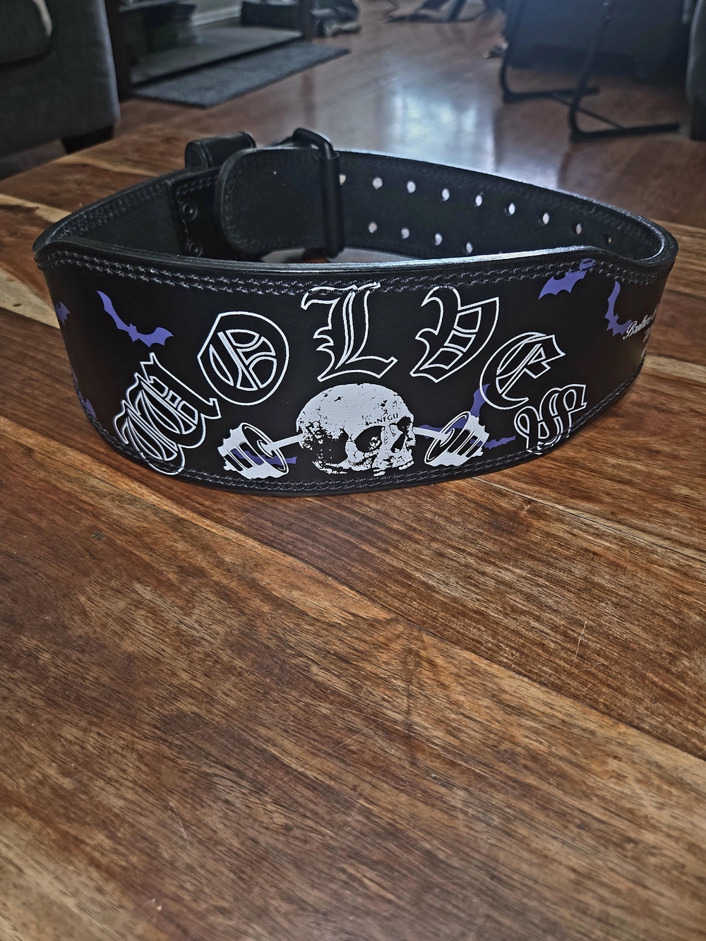 Darc Sport x Batman "Born in Darkness" Weightlifting Belt In Black. Size Small